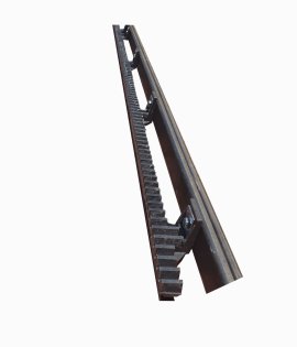 Cremaliera PVC Heavy Dutty cu insertie metalica premontata 2m lungime