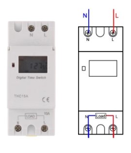 Ceas Programator Saptamanal Digital cu montare pe sina DIN